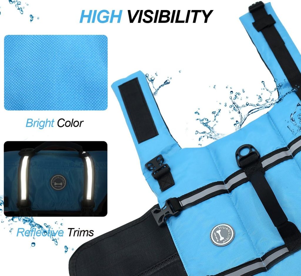 Vivaglory Ripstop Dog Life Jacket Vivaglory Ripstop Dog Life Jacket